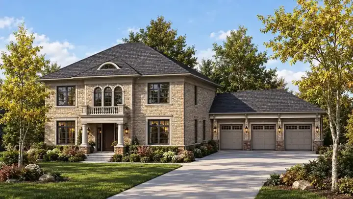 Southern house plans 7-816 - front exterior, 3,020 sq ft, 4 bed, 3 bath house plans | Monster House Plans
