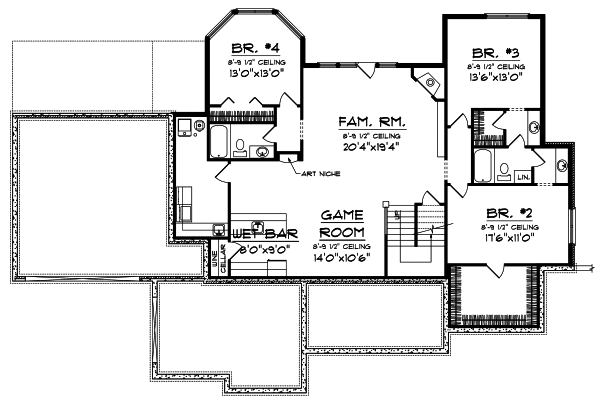 Lower Floor Plan: 7-819