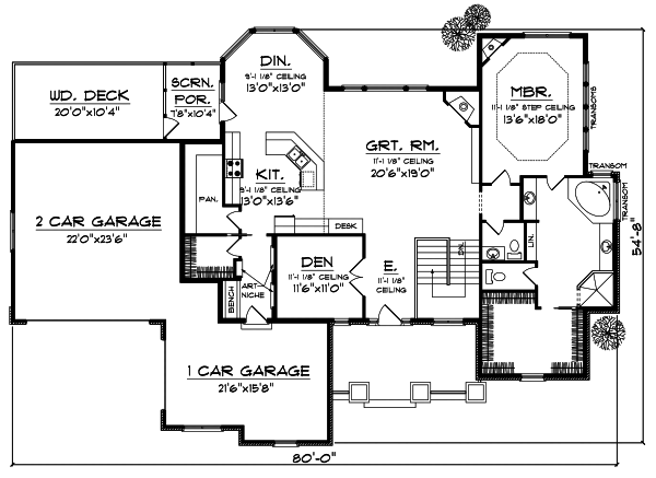 Main Floor Plan: 7-819
