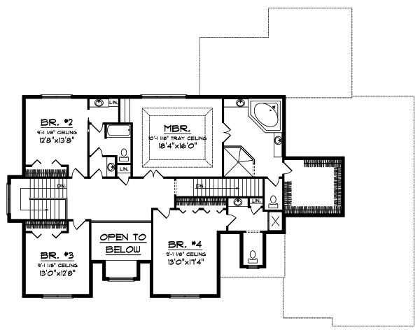 Upper/Second Floor Plan: 7-822