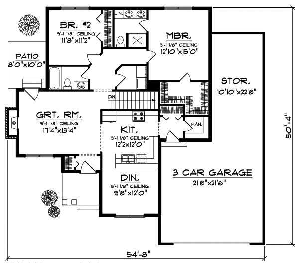 Main Floor Plan: 7-825