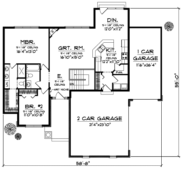 Main Floor Plan: 7-829