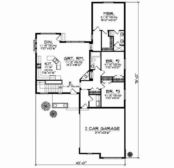 Main Floor Plan: 7-833