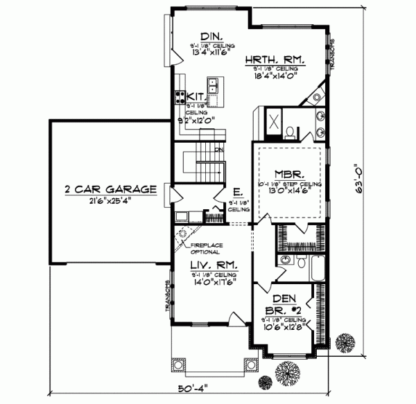 Main Floor Plan: 7-834