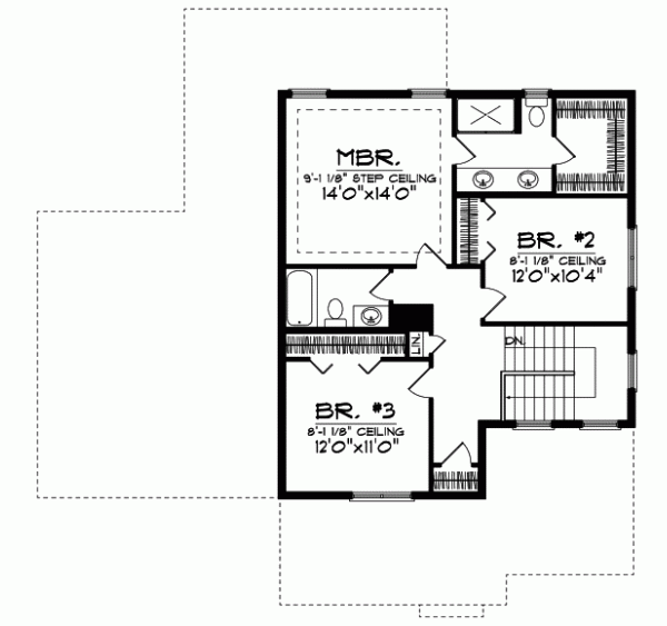 Upper/Second Floor Plan: 7-837
