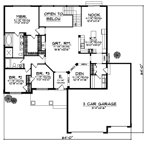 Main Floor Plan: 7-838