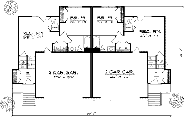 Lower Floor Plan: 7-848