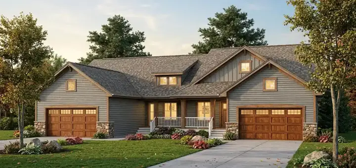 Country house plans 7-854 - front exterior, 2,718 sq ft, 4 bed, 4 bath house plans | Monster House Plans