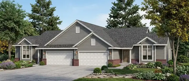 Traditional house plans 7-855 - front exterior, 2,614 sq ft, 4 bed, 4 bath house plans | Monster House Plans