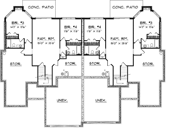Lower Floor Plan: 7-857