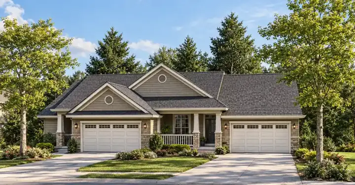 Traditional house plans 7-860 - front exterior, 2,260 sq ft, 3 bed, 2 bath house plans | Monster House Plans