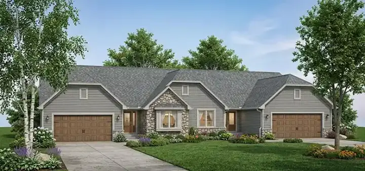 Traditional house plans 7-866 - front exterior, 2,803 sq ft, 4 bed, 4 bath house plans | Monster House Plans