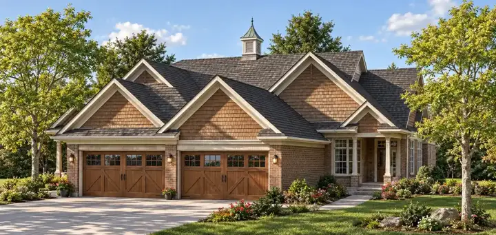 Country house plans 7-871 - front exterior, 2,940 sq ft, 4 bed, 4 bath house plans | Monster House Plans