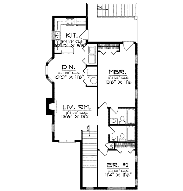 Upper/Second Floor Plan: 7-873