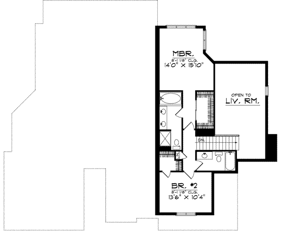 Upper/Second Floor Plan: 7-878