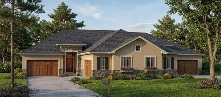 Traditional house plans 7-880 - front exterior, 6,624 sq ft, 8 bed, 6 bath house plans | Monster House Plans