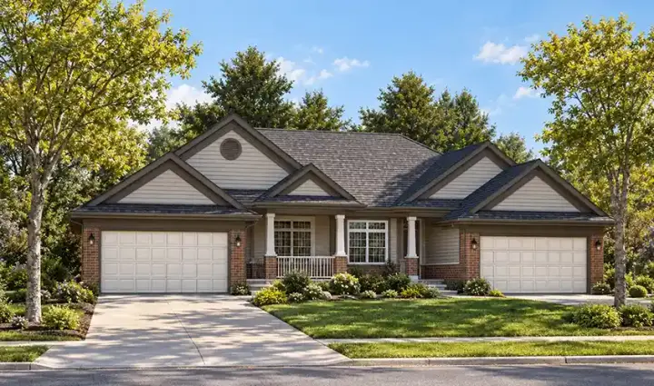 Traditional house plans 7-888 - front exterior, 2,515 sq ft, 4 bed, 4 bath house plans | Monster House Plans