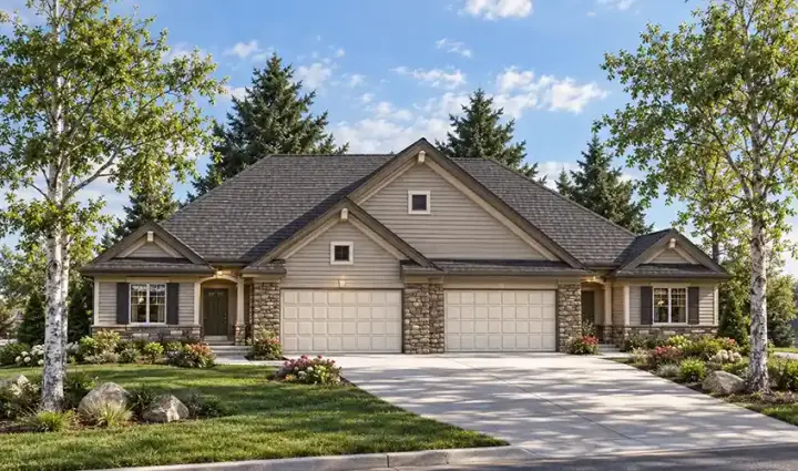 Traditional house plans 7-889 - front exterior, 2,778 sq ft, 4 bed, 4 bath house plans | Monster House Plans