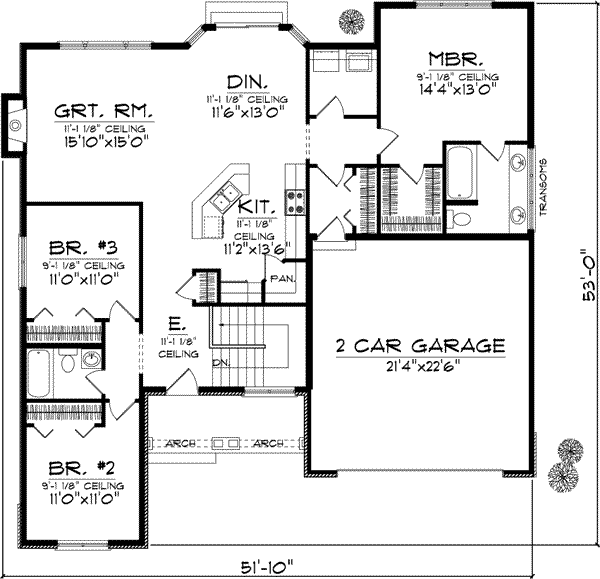 Main Floor Plan: 7-895