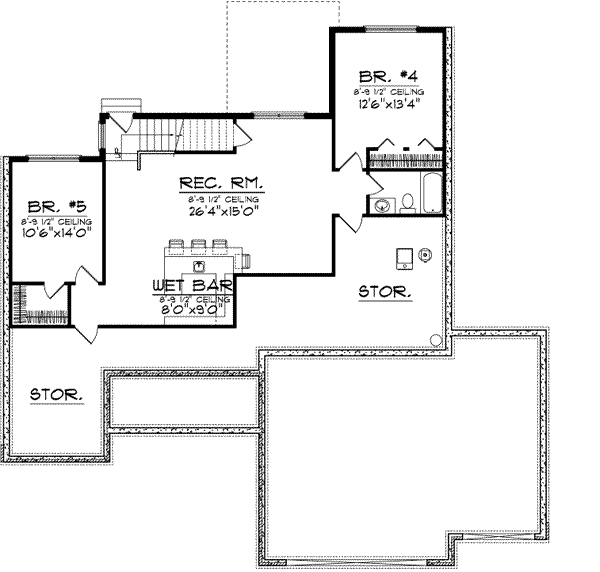Lower Floor Plan: 7-896