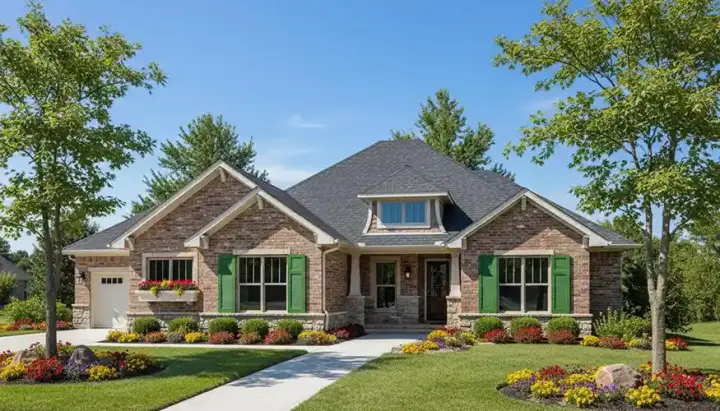 Craftsman house plans 7-900 - front exterior, 2,107 sq ft, 2 bed, 2 bath house plans | Monster House Plans