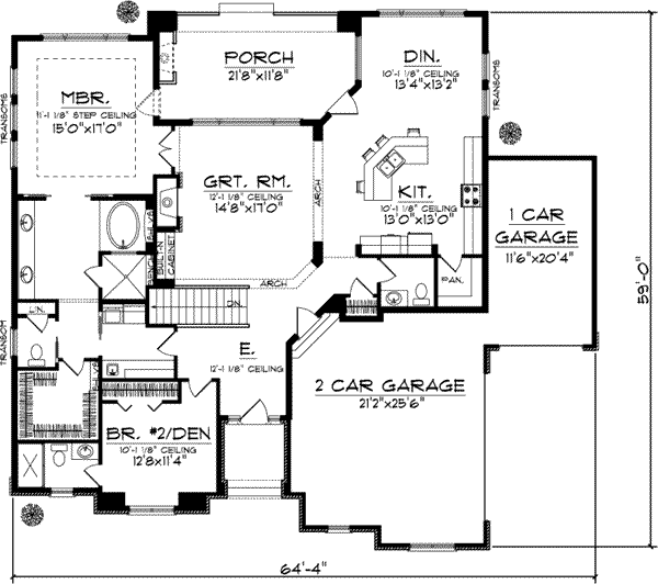 Main Floor Plan: 7-905