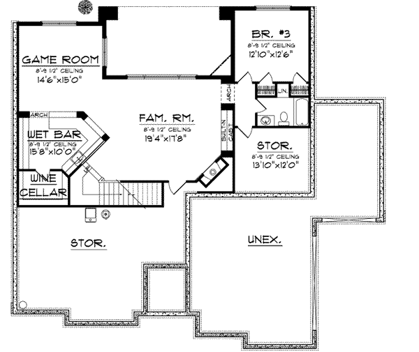 Lower Floor Plan: 7-906