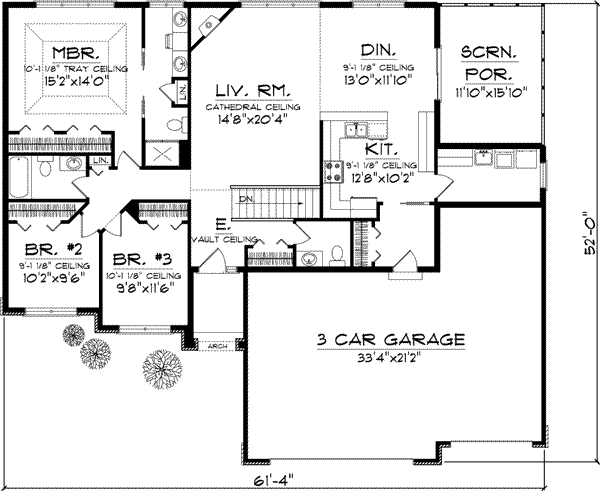 Main Floor Plan: 7-911