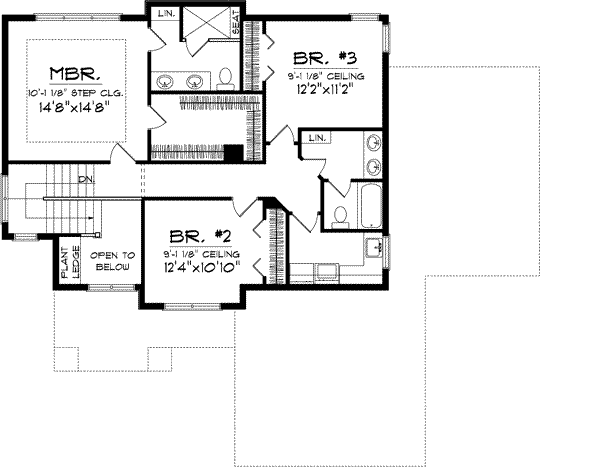 Upper/Second Floor Plan: 7-915