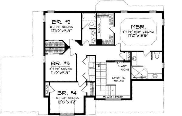 Upper/Second Floor Plan: 7-917