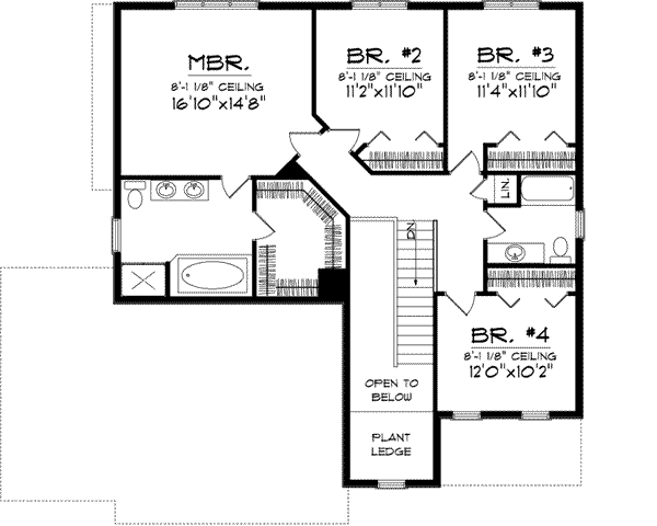 Upper/Second Floor Plan: 7-918