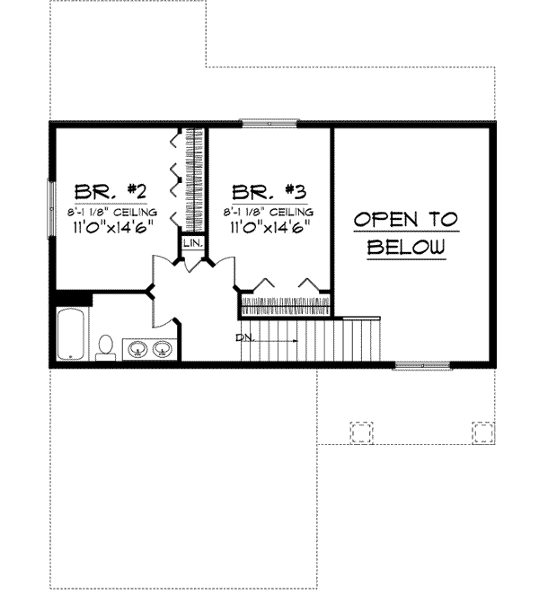 Upper/Second Floor Plan: 7-923