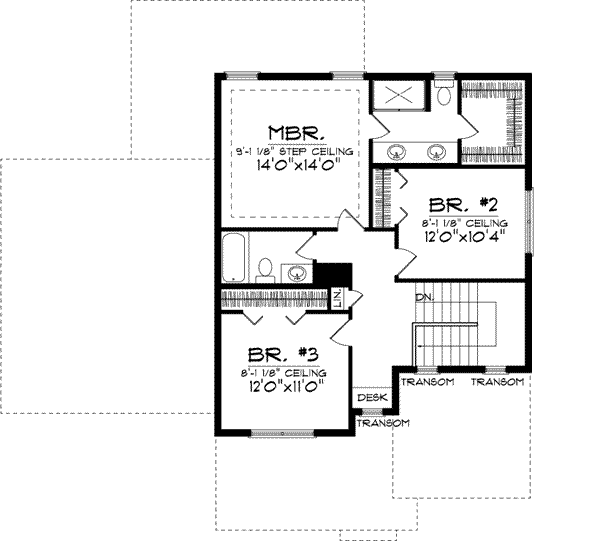 Upper/Second Floor Plan: 7-927