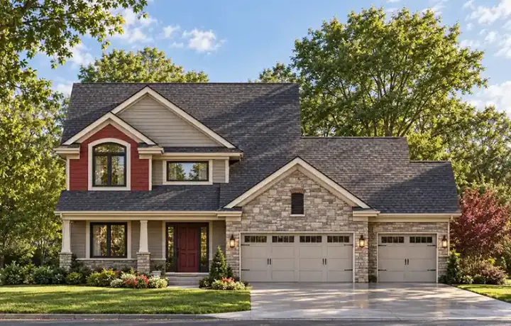 Traditional house plans 7-928 - front exterior, 2,261 sq ft, 3 bed, 2 bath house plans | Monster House Plans