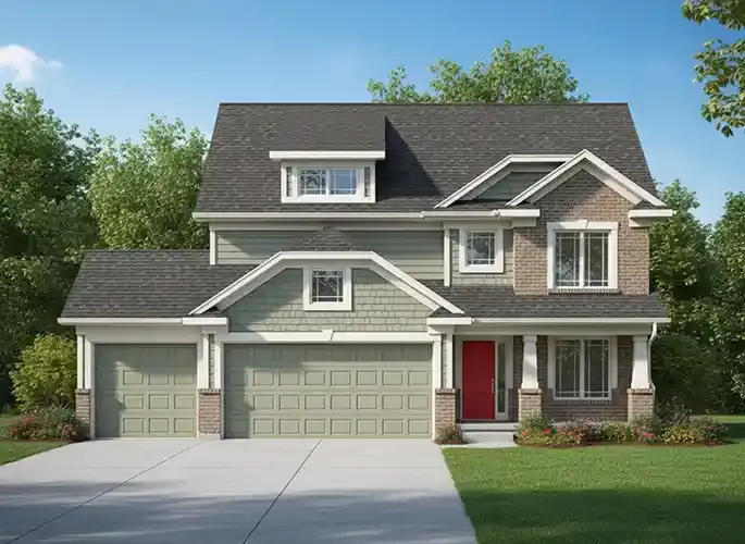 Craftsman house plans 7-930 - front exterior, 2,406 sq ft, 4 bed, 3 bath house plans | Monster House Plans