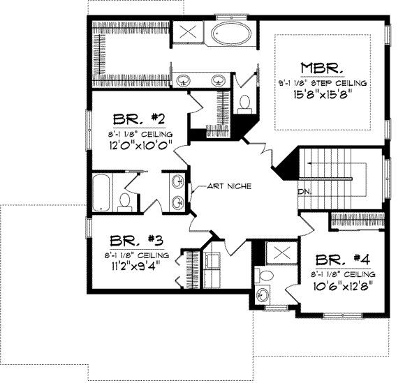 Upper/Second Floor Plan: 7-930