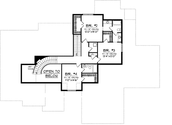 Upper/Second Floor Plan: 7-938