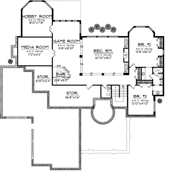 Lower Floor Plan: 7-939