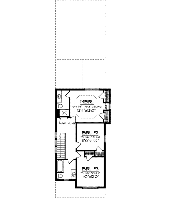 Upper/Second Floor Plan: 7-943
