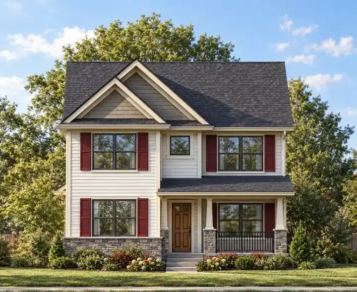 Traditional house plans 7-944 - front exterior, 1,570 sq ft, 3 bed, 2 bath house plans | Monster House Plans