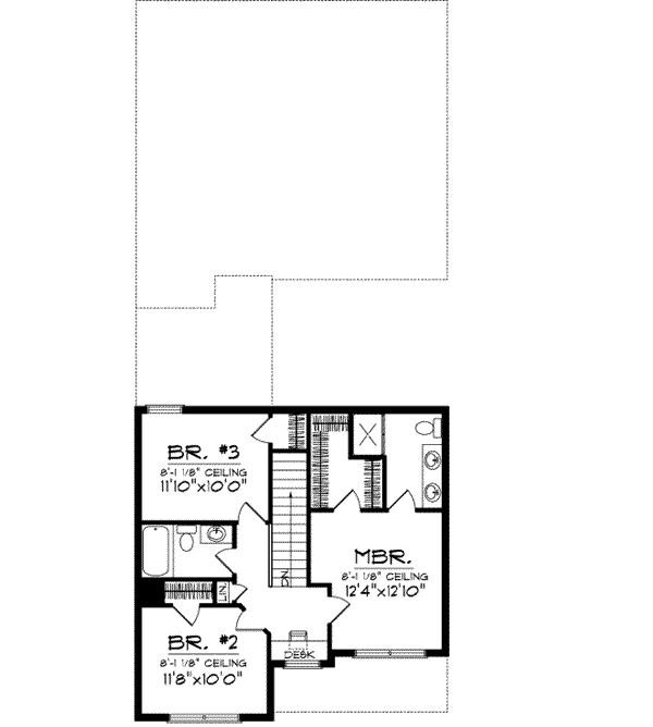 Upper/Second Floor Plan: 7-944