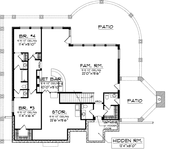 Lower Floor Plan: 7-948