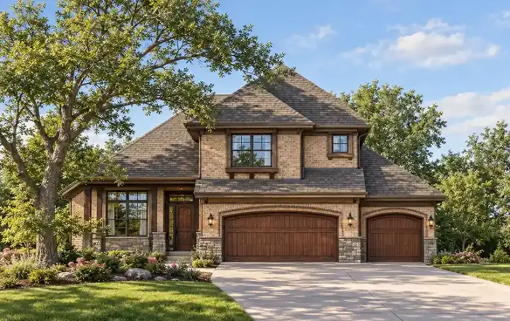 Traditional house plans 7-951 - front exterior, 1,413 sq ft, 3 bed, 2 bath house plans | Monster House Plans