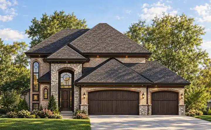 Traditional house plans 7-952 - front exterior, 1,710 sq ft, 3 bed, 2 bath house plans | Monster House Plans