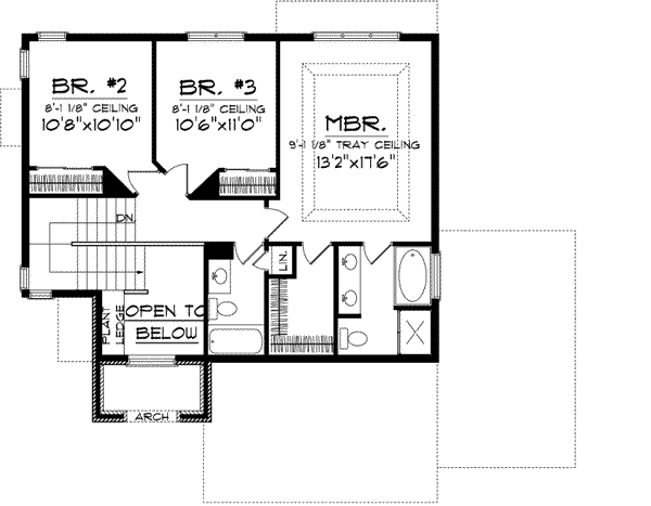 Upper/Second Floor Plan: 7-952
