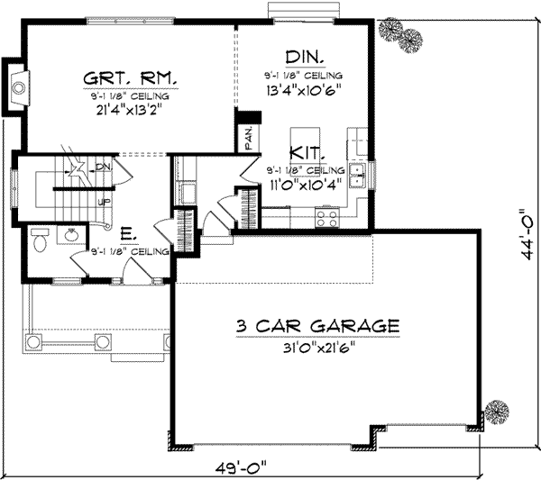 Main Floor Plan: 7-954