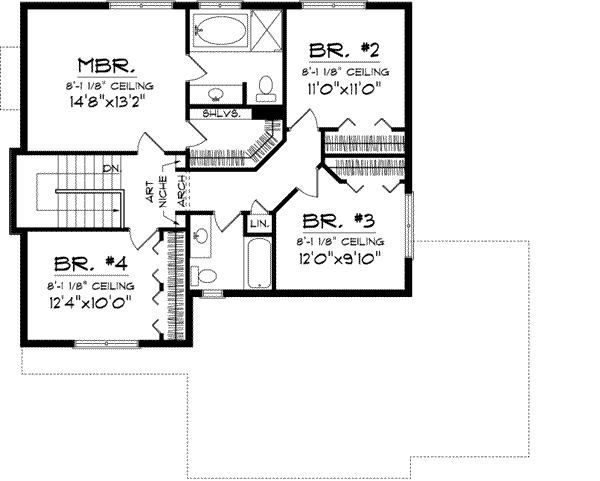 Upper/Second Floor Plan: 7-954