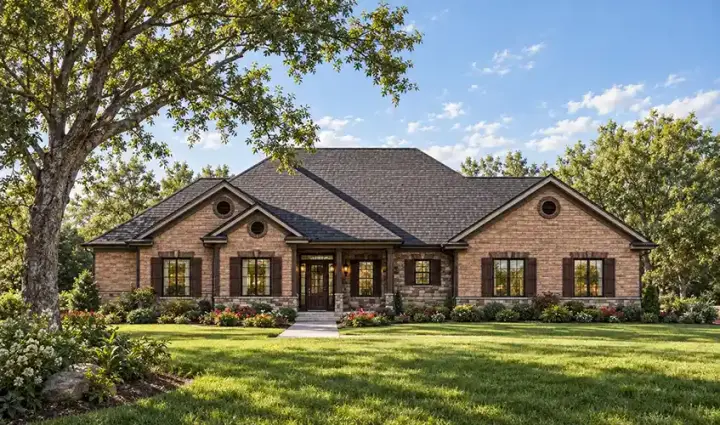 Traditional house plans 7-957 - front exterior, 1,797 sq ft, 3 bed, 2 bath house plans | Monster House Plans