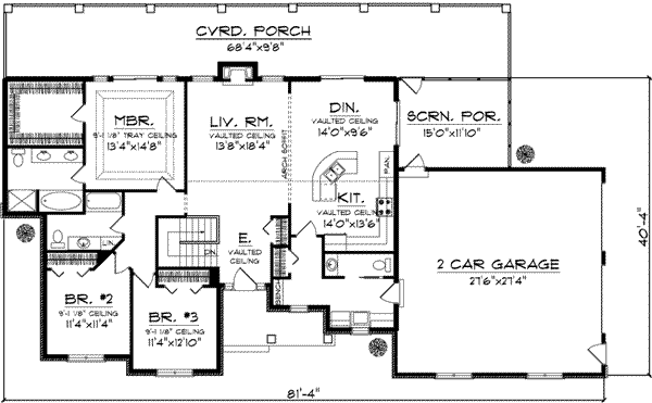 Main Floor Plan: 7-958