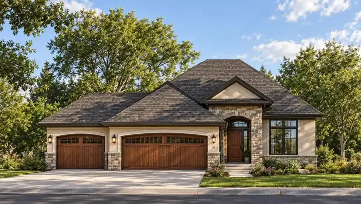 Traditional house plans 7-959 - front exterior, 1,340 sq ft, 2 bed, 2 bath house plans | Monster House Plans